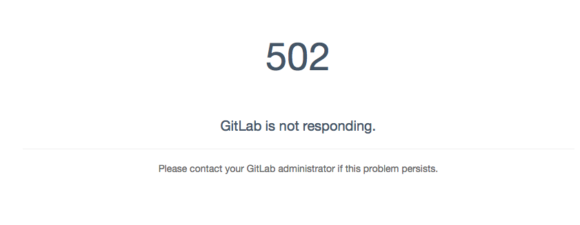 GitLab 502