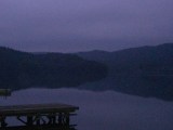 明け方の青木湖